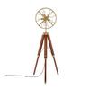 Alloy Steel Modern Look 5 Light Antique Tripod Fan Floor Lamp With Stand 165 Cm