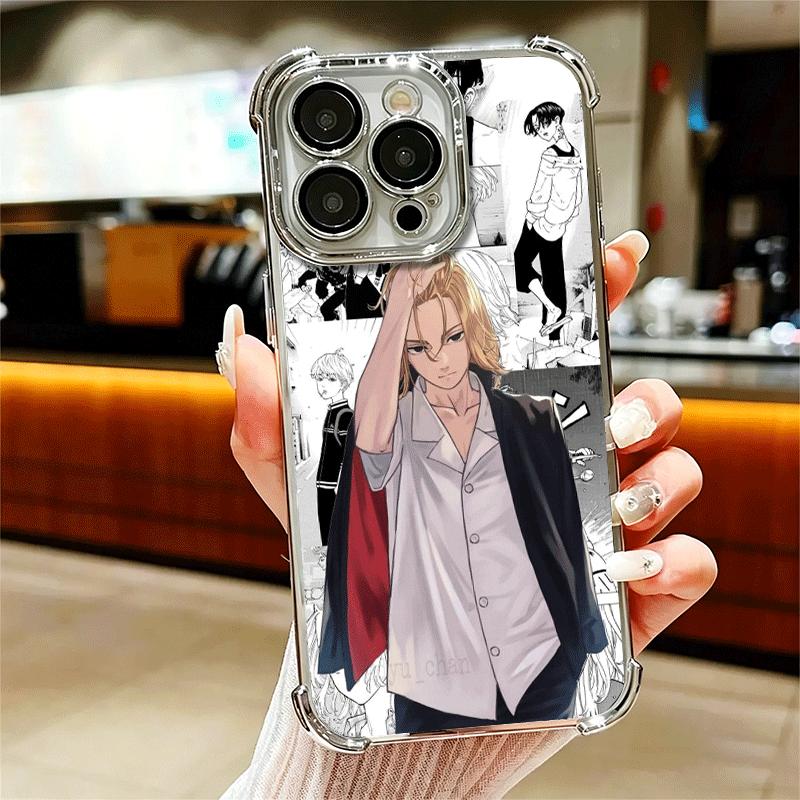 Tokyo Revengers Anime Soft Phone Case For iPhone 15 16 17 Air 14 Pro Max 16E Plus 13 12 Mini Plating Anti-Fall Fundas