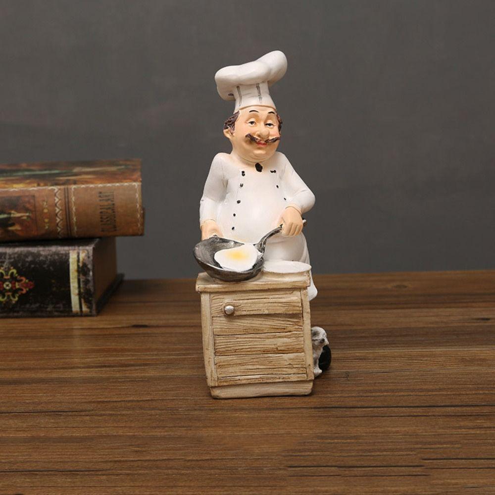 Handwerk Bauernhaus Konditorei Dekoration Simulierte Küchenchef-Figur Festival Dekoration