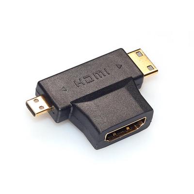 3 v 1 Hdmi - Kompatibilní adaptér samice na mini/mikro Hdmi samec 1080p Hdmi Extender pro PC HD TV adaptér pro notebook