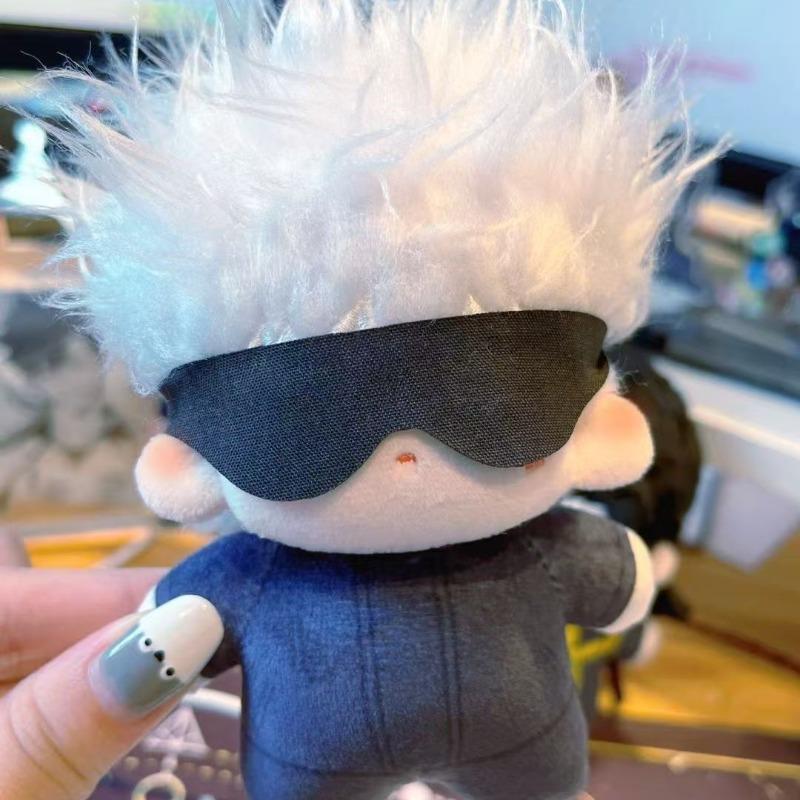 10Cm Anime Jujutsu Kaisen Role Satoru Gojo Soft Starfish Body Plush Cotton Doll Pendant Toys Kawaii Holiday Gifts