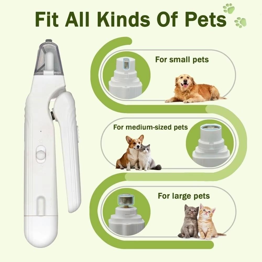 Stainless Steel Pet Nail Trimmer Safety Lock Electric Nail Grinder Cat Nail Cutter  Pet Care