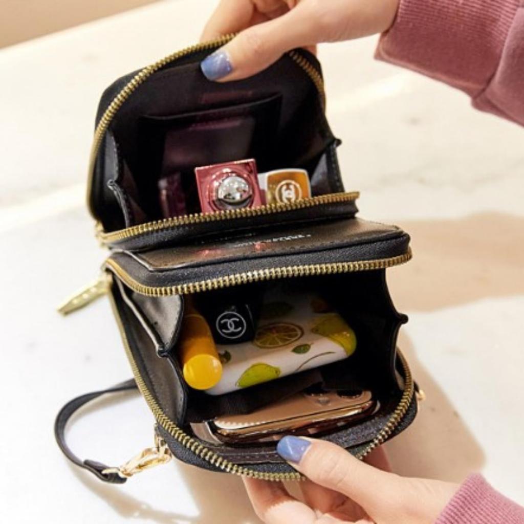 Petit Germe operation supported while inside Smartphone shoulder smartphone mobile phone smartphone smartphone pouch [Petit-Germe] [Touch / 2way] bag,