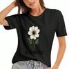 Anemone Fish Mode On Ladies Cotton T Shirt, Premium Cotton Quality Print, Durable, Casual Fashion, Vivid Clownfish Graphic Tee, Comfortable And Breath