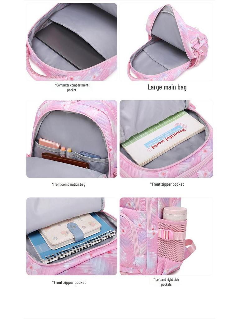 2025 Niedlicher wasserdichter Schulrucksack für Mädchen - Leicht und mit Aufdruck