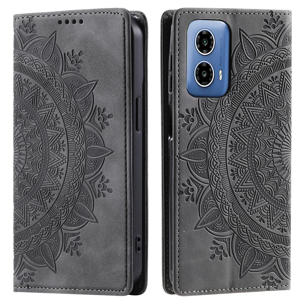 For Motorola Moto G45 5G/G34 5G Leather Case Magnetic Auto Closing Wallet Phone Cover