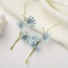 10pcs/lot  Simulated Flowers with Three Small Daisies for Wedding Decoration DIY Flower Arrangement Hotel Home Decoration and Simulated Flowers
