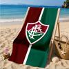 Flumi-nense Football Crest Printed Microfiber Beach Towel, Soft And Absorbent, Quick-Dry, Ideal for Summer Travel, Beach Essential, Swimming Pool