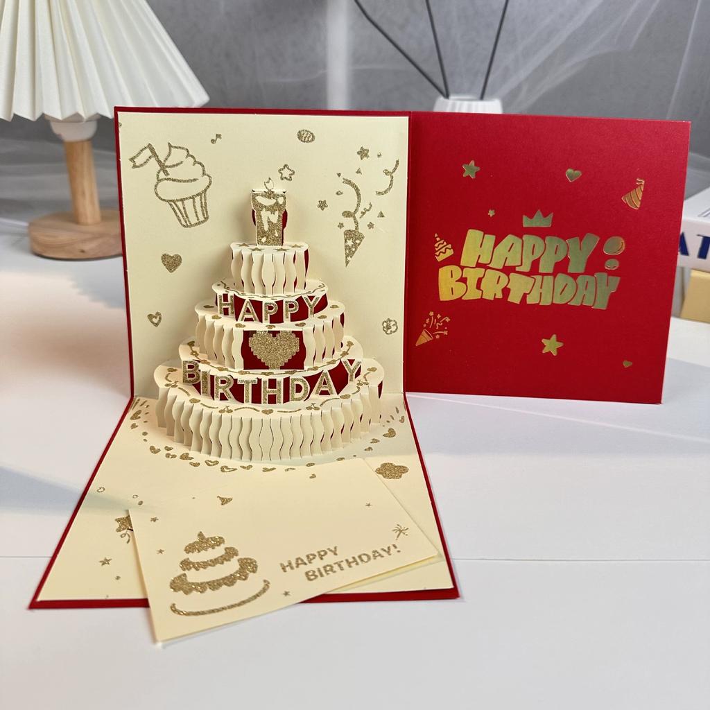 3D Pop Up Birthday Cards Handmade Greeting Cards with Envelopes for Christmas Valentines Birthday Anniversary Wedding