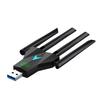 Dualband 1300Mbps WLAN USB-Adapter 2,4 GHz / 5 GHz Wi-Fi Dongle USB 3.0 802.11ac 4-Antennen Drahtloser Empfänger für PC/Laptop Treiberlos
