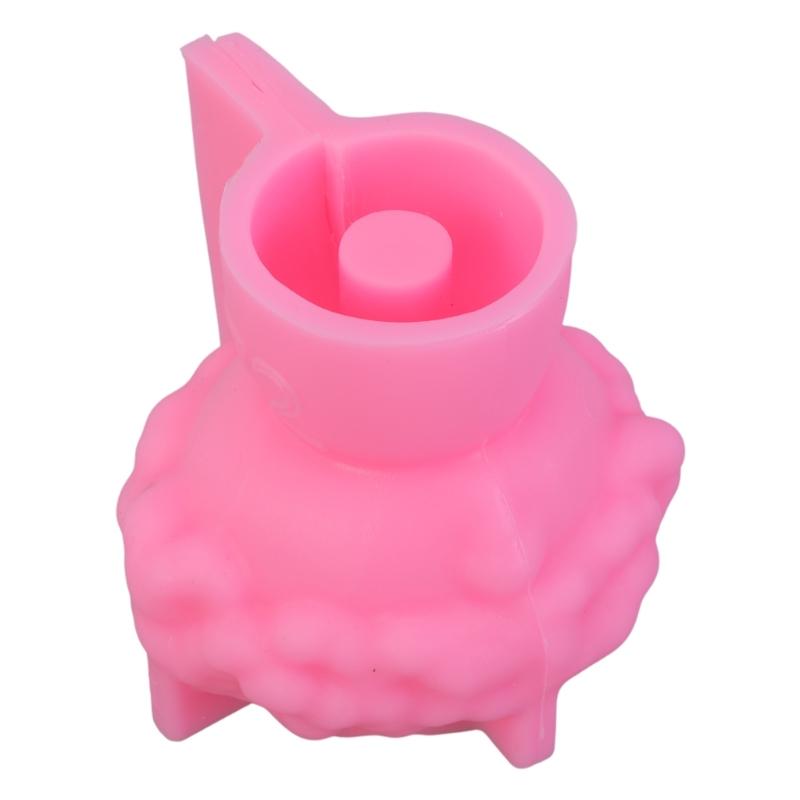 3D DIY Flower Pots Mold Silicone Concrete Mold Little Girl Vase Molds for Garden