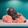 Creative Little Ceramic Maitreya Happy Buddha Sculpture Figurine Ornaments,