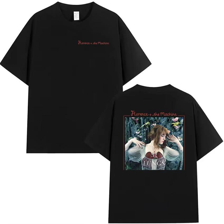 

British Band Florence The Machine Tour 2026 Graphic Tshirts Unisex Womens Aesthetic Vintage pure Cotton T Shirt Streetwear 2XL