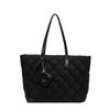 Light Cotton Clothes Bag Women's 2025 New Large-capacity Commuter Shoulder Armpit Bag Fashionable Versatile Diamond Tote Bag