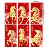 Red Envelopes for Money 6-Piece New Year Large 2026 Horse Year Red Packet Money Envelopes for Cash Card Jewelry Keepsake Home