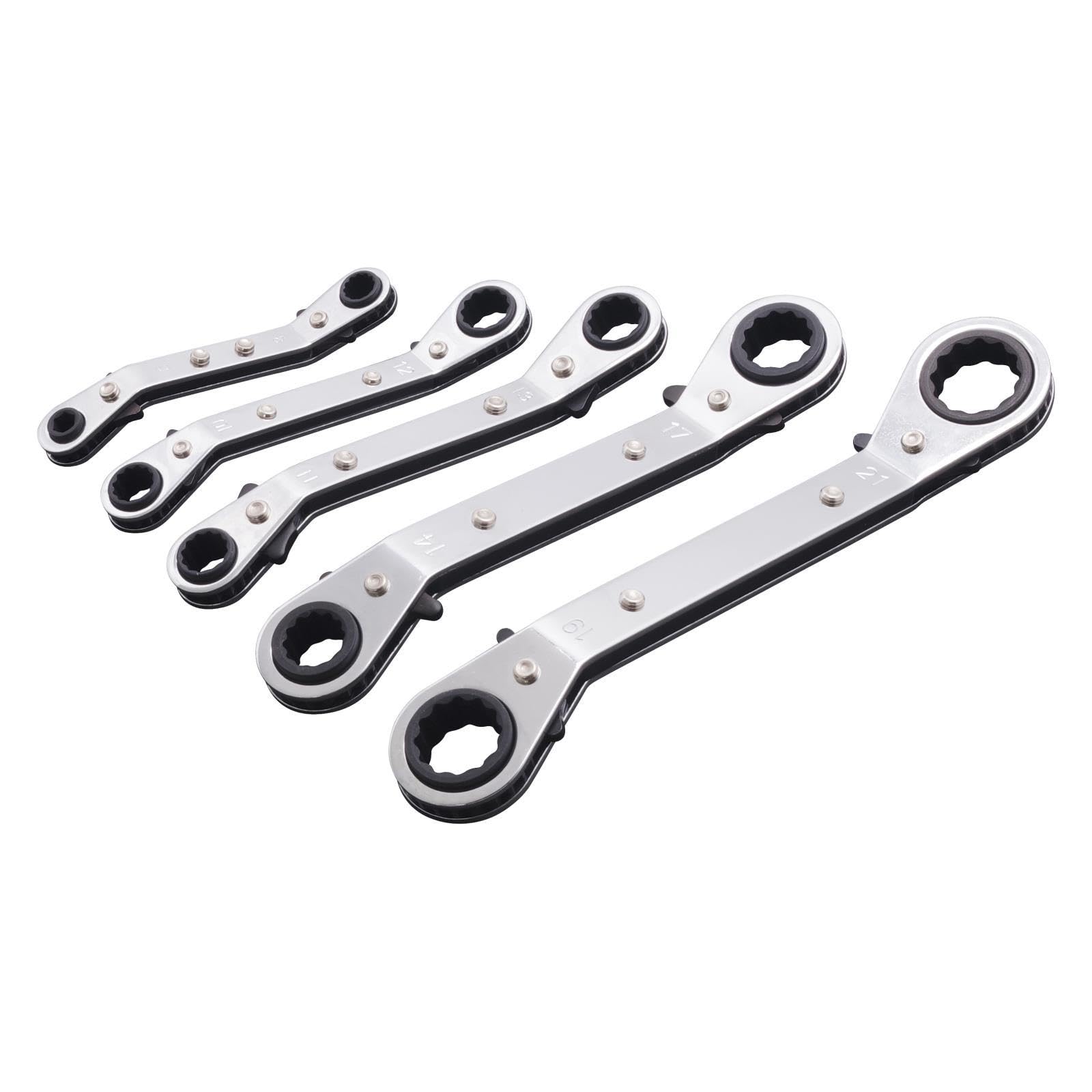 

PAOCK Bcross Plate Ratchet Set BR-5S Wrench, 5-Piece