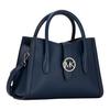 Michael Kors Mk Gabby Silver Logo Commuter Polyester Shoulder Tote Bag Women Bags Navy-Blue 35S3S5GS5O-406