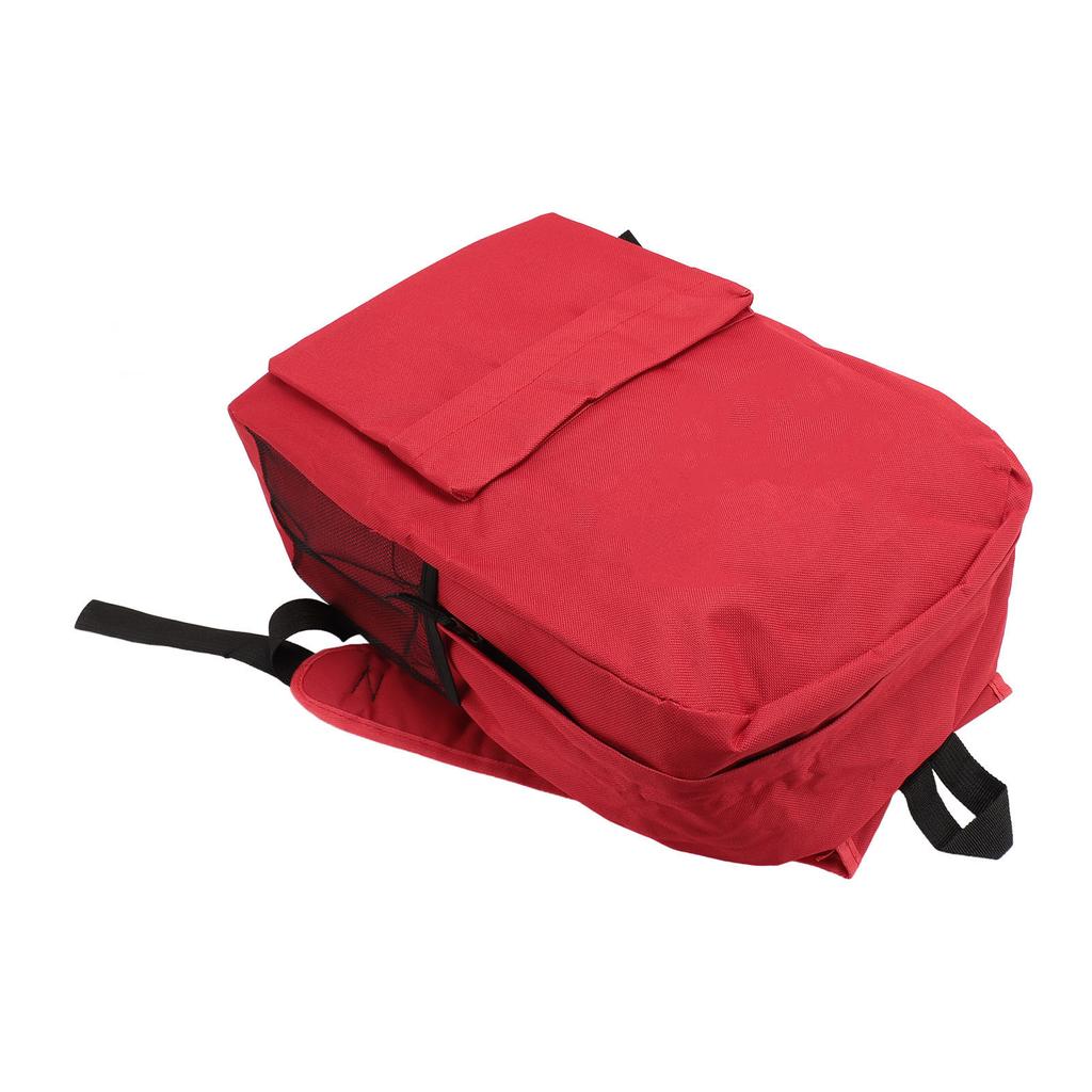 Red Canvas Backpack Printed School Backpack Lightweight Soft School Backpack with Adjustable Shoulde