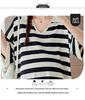 Korean Style Maternity Striped Casual Top - Plus Size, Loose, Slimming, Stylish & Age-Reducing