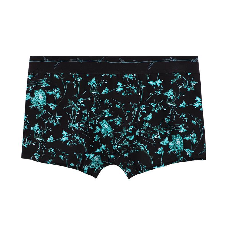 Pure cotton men's underwear sports personality trend four-corner shorts for boys, young and young breathable boxer shorts summer