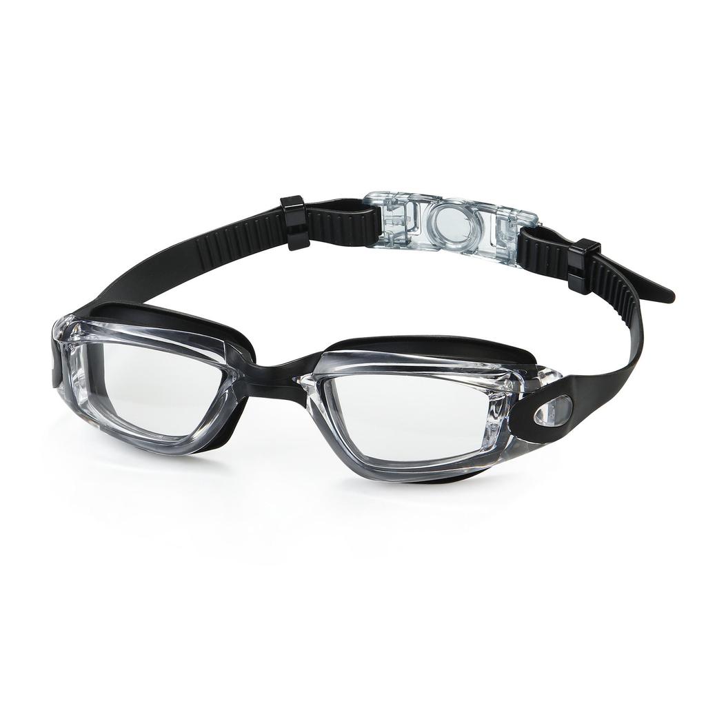 Custom HD Anti-Pinch Swim Cap & Foldable Goggles Set with Nose Clip & Earplugs
