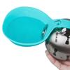 Tragbare Hundewasserball, 10 oz Edelstahl Haustier-Wasserflasche, Auslaufsichere Hundewasserflasche mit faltbarer Silikonschale für Outdoor-Spaziergänge, Reisen,