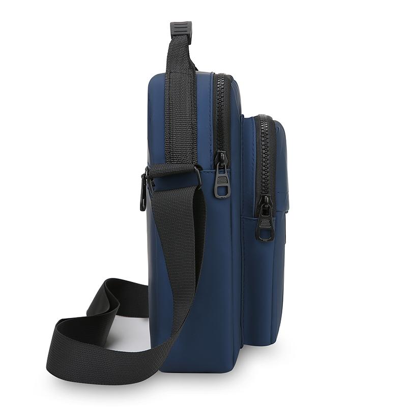 Pánská ležérní taška messenger - Malá crossbody taška Oxford s více kapsami na zip (Stylová a funkční mini peněženka)