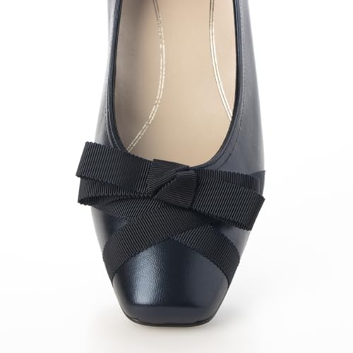 Liz Lafine RRLF93035 Women's Navy Beige Pumps, Size 23.0 Cm