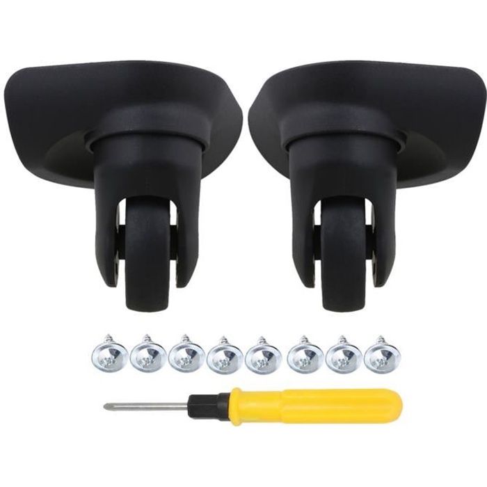 2pieces Universel Roues Bagages Accessoires Gauche Et Droite 8.3x10.4x5.2cm