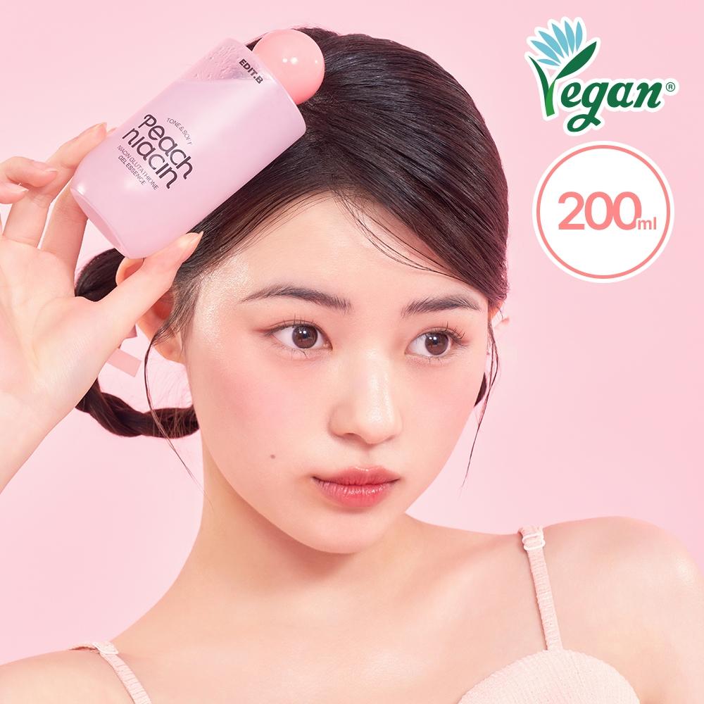 Edhibi [24 Hour Brightness Whitening] Edhibi Tone Peach Niacinamide Glutathione Gel Essence 200ml