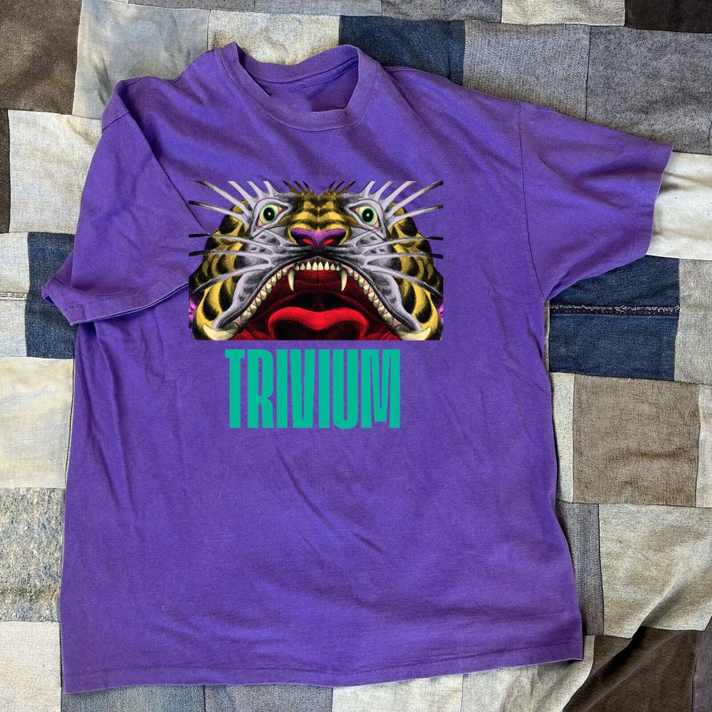 Trivium Band Struck Dead Tour All Size S to 5XL Gift For Fan Purple T-shirt Unisex T-Shirt L