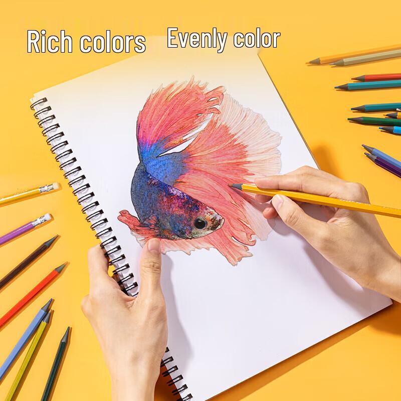 Deli 36-Color Hexagonal Erasable Colored Pencils