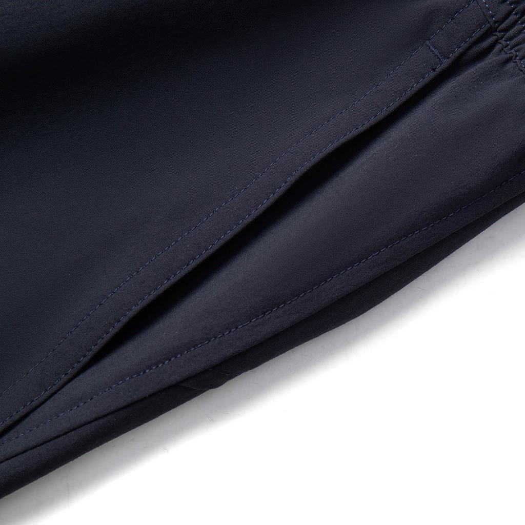 Li Ning Sports Lifestyle Series Solid Color Mid Waist Breathable Versatile Straight Leg Sports Shorts Men shorts Deep-Blue AKSV421-4