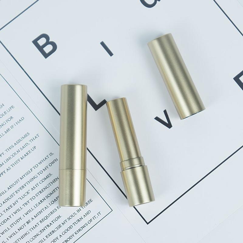 Empty 3.5g Matte Silver Gold Lipstick Tube Lip Balm Containers Cosmetic Containers Packaging Glue Stick Lipstick Bottle