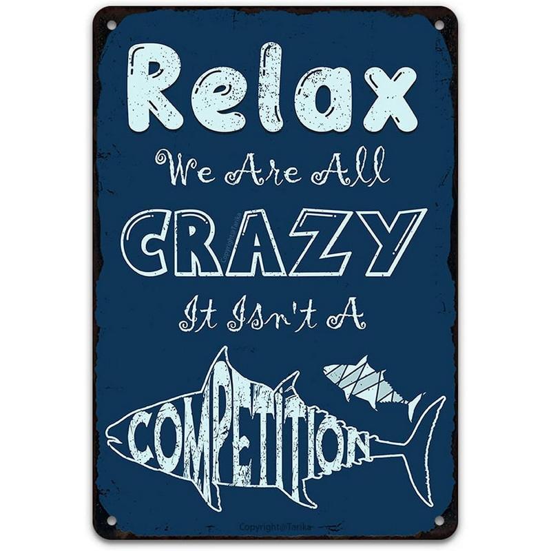 Retro Everything is Going to be Ok Metal Craft Positive Inspiration Vintage Metal Tin Signs for Cafes Bars Pubs Wall Decorative