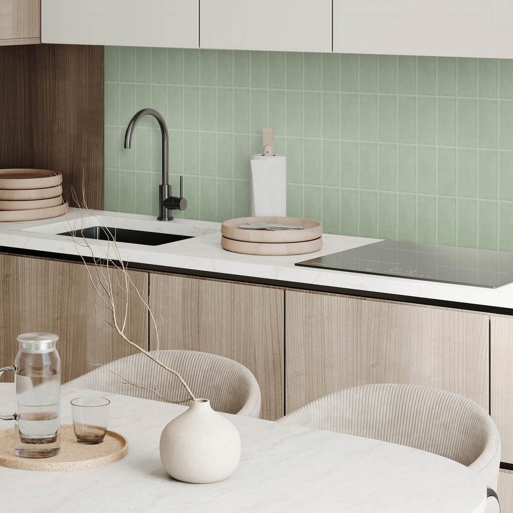 Self-Adhesive Vinyl Panel With Print 100x50 cm Rectangular Tiles in a Grid