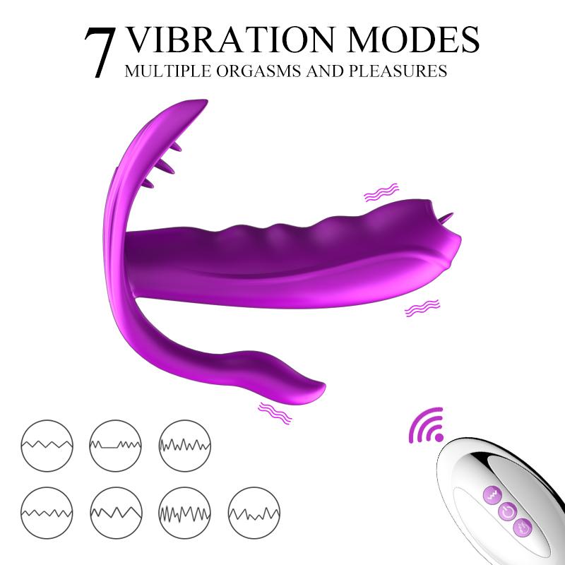 Sexuální hračka pro ženy Dálkové ovládání Vibrátor na olizování jazyka Bezdrátový stimulátor análního klitorisu Vibrační dildo Páry Hračka pro dospělé