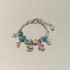 Bracciale con Ciondolo Stella Marina e Conchiglia per Donna e Uomo con Perline Stile Oceano