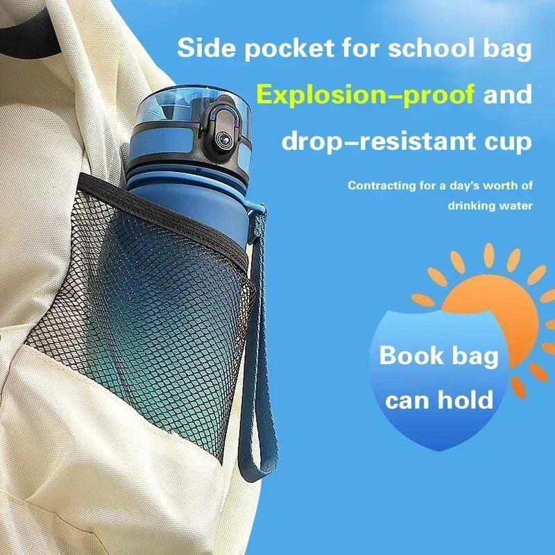 Large Capacity Leak Proof Sports Water Bottle, Colorful Plastic Cup, Drinking Outdoor Travel, Portable Gym Fitness Jugs