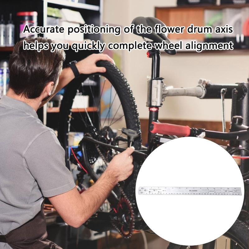 Professional 13 Inch Bike Wheel Truing Spoke Length Measurement Gauges Wheel Alignment Gauges Device for Bikes