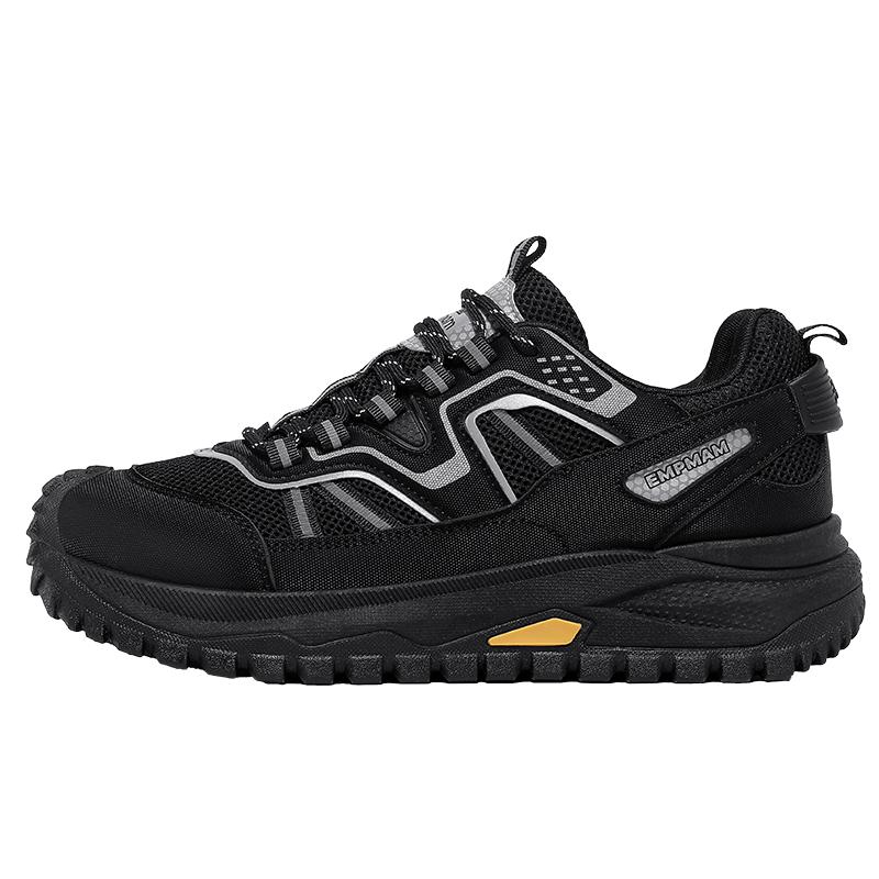 Men Lightweight Trail Running Shoes Autumn Non-Slip TPR Sole Breathable Hiking Sneakers Outdoor Trekking Walking Shoes 39-44