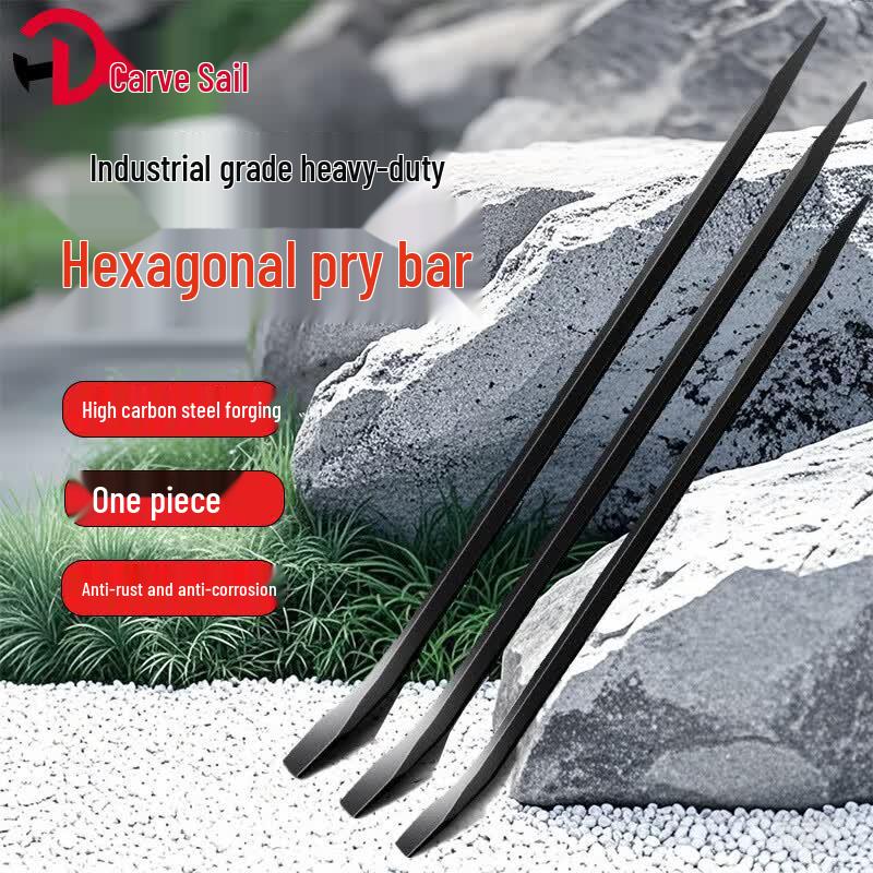 Industrial Grade Heavy-Duty Hexagonal Pry Bar