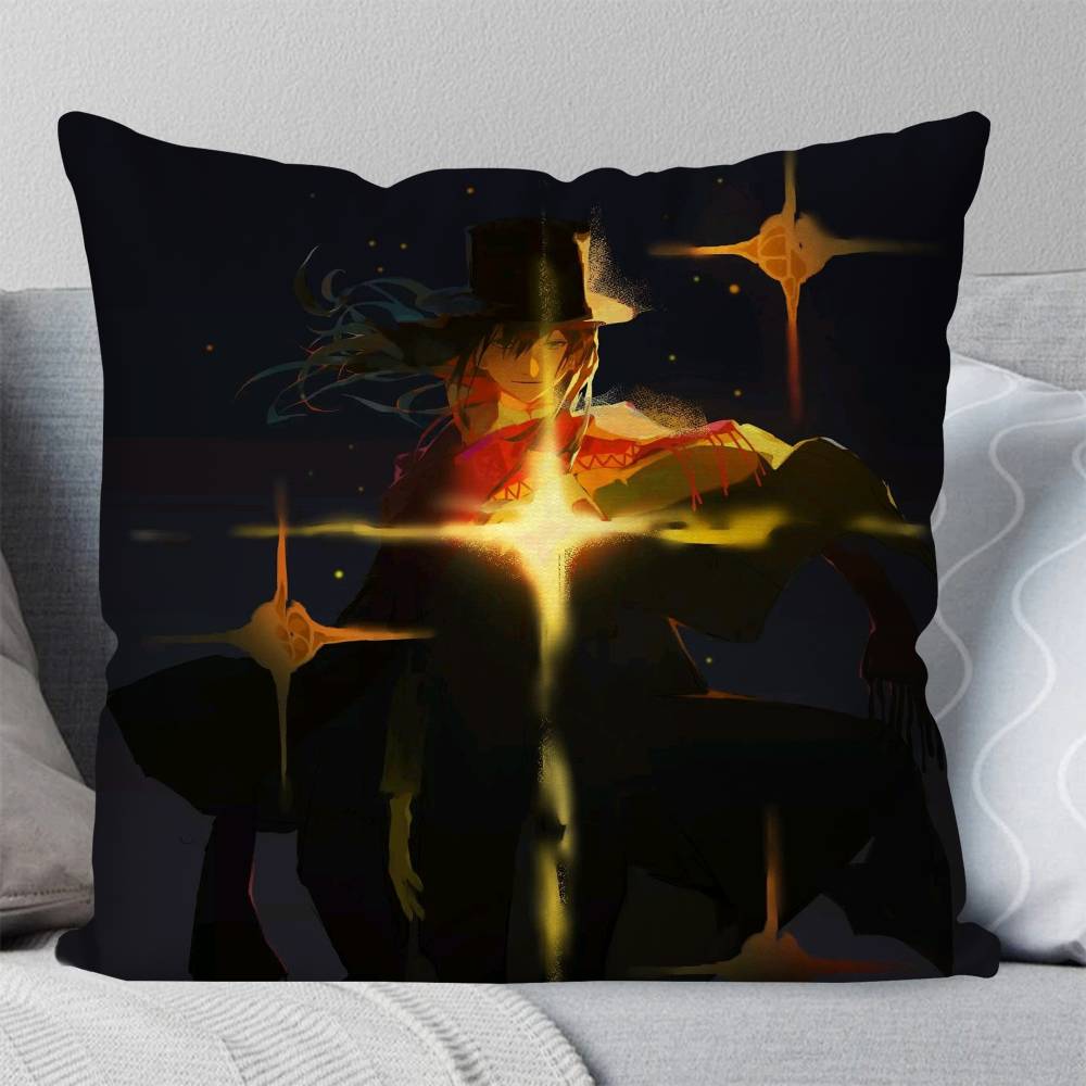 Merlin Hermes Anime Lord Of The MMysteries Pillow Case Fashion Square Pillowcase Bedroom Sofa Room Ins Decoration Leisure