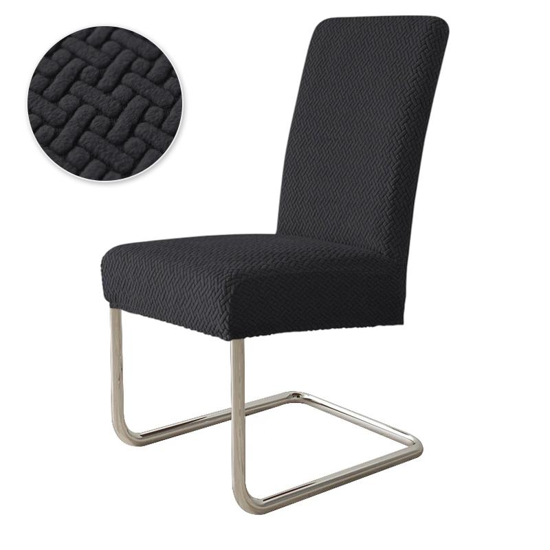 

1/2pcs Washable Jacquard Chair Covers Elastic Soft Dining Room Chairs Cover Elastic Removable Seat Slipcovers for Wedding Home 1pc