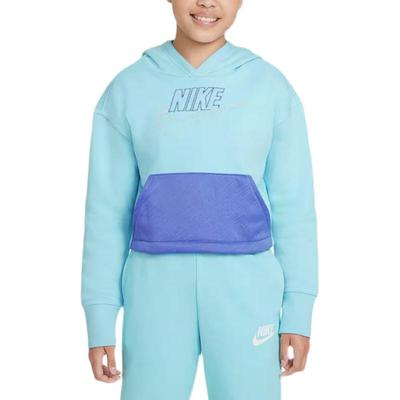 Nike American Vintage Sports Lifestyle Series Pullover Breathable Hoodie Kids Hoodies Light-Blue DJ5915-482