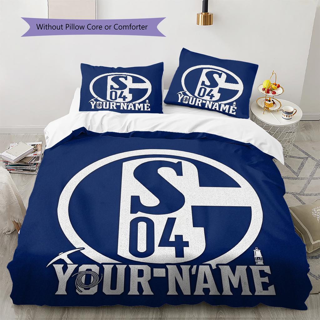 Sport Icon Custom Name Pattern Bedding Quilt Set Quilt Cover Pillowcase Home Birthday Gift(1 * duvet cover + 2 * pillowcase, without core)