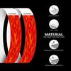 250 Tyvek Wristbands - Colored Paper Wristbands for Events - Red Flame Wrist Bands for Parties, Games, Competitions (red)