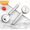 Stainless Steel Ravioli Roller Cutter Wheel for Precise Pastry Dough Sealing Crimping for Home Baker and Professional