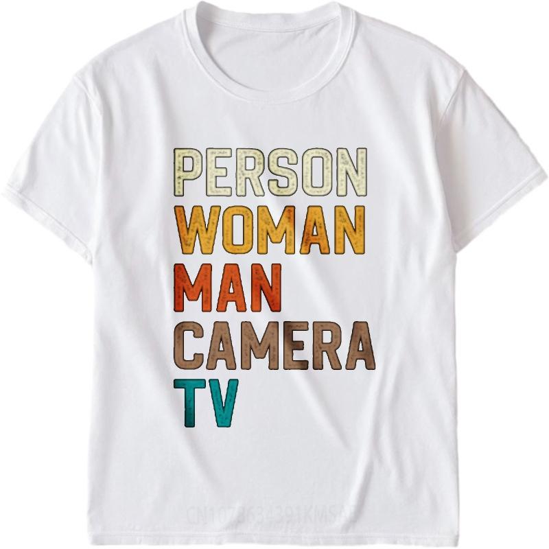 Breathable Unisexs Tshirt Teenagers Oneck Tshirt Unisex Tee Shirt Person Woman Man Camera Tv Everyday For Man Tops Big Size Tee