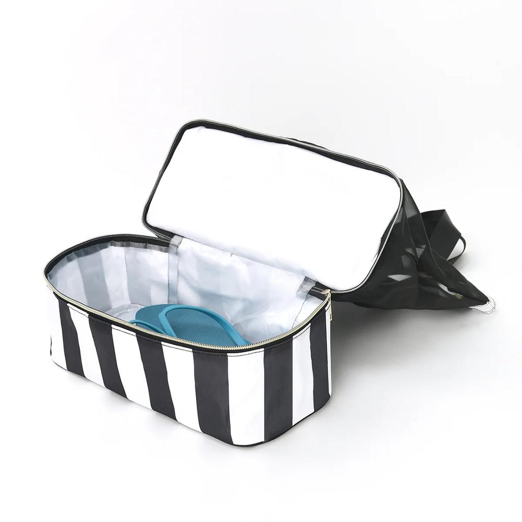 Double Layer Swiming Beach Cooler Bag Outdoor Camping Picnic Storage Bag Portable Cooler Tote Bag Thermal Insulation Lunch Box